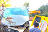 Udupi: Serial mishap near Thenka Ermal; minor injuries to drivers